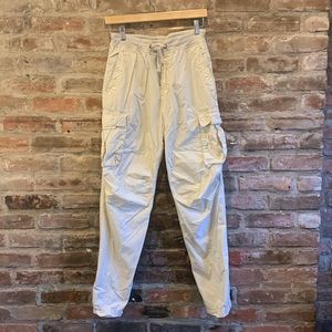James Perse White Cargo Pants S/XS